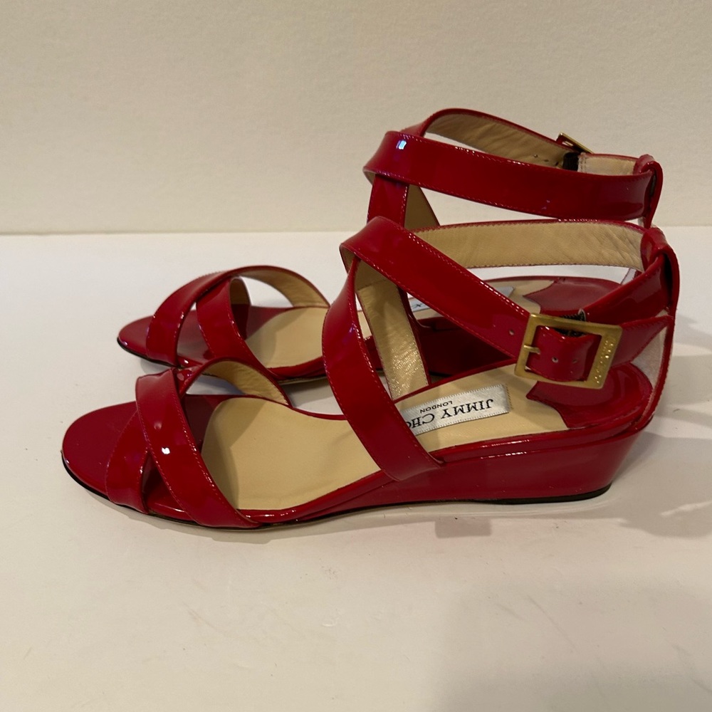Jimmy Choo Patent Sandals New wo Box